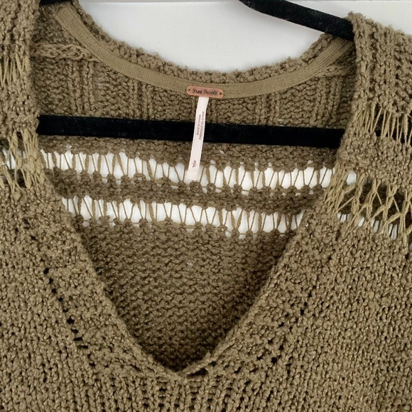 Free People Size Small Green Sweater - Picture 2 of 2